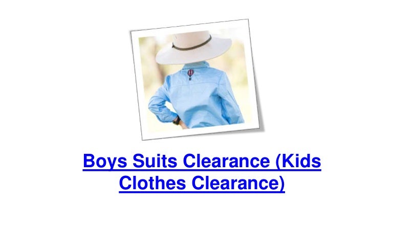 boys clearance clothes