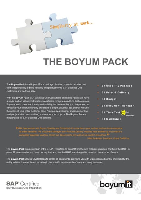 Boyum pack 2013