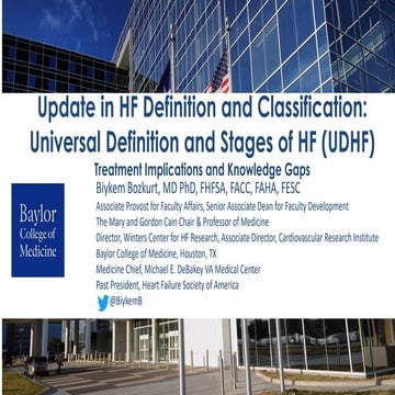 Update in HF Definition and Classification: Universal Definition and Stages o...