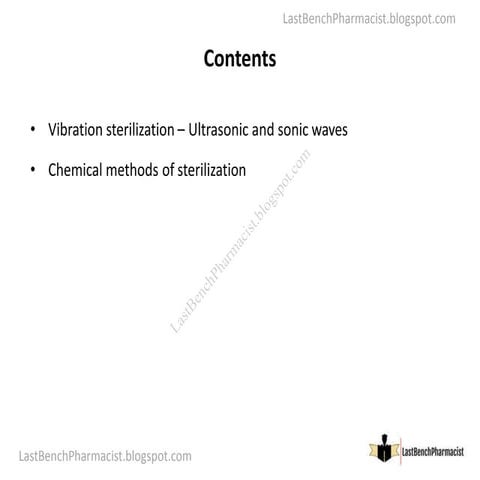 Vibration Sterilization: The Non-Thermal, Non-Chemical Solution (BP303T)