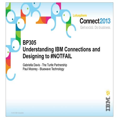 IBM Connections Design To #NOTFAIL