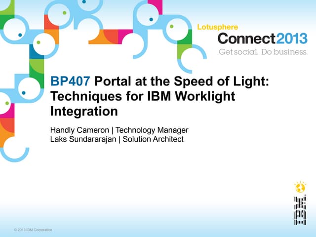 Portal at the Speed of Light