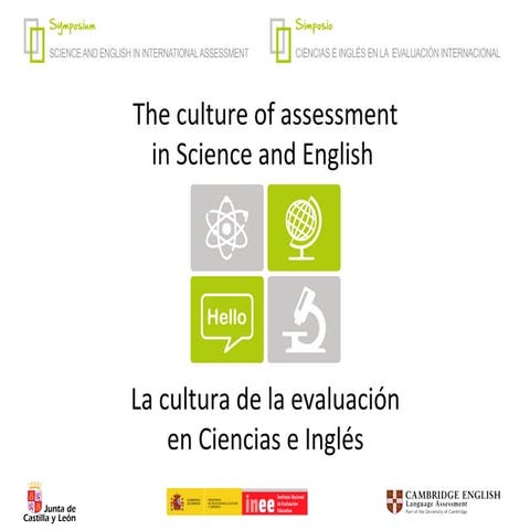 Simposio “Ciencias e Inglés en la evaluación internacional”: IES Galileo