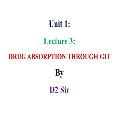 Bp 604 t unit 1 lecture 3