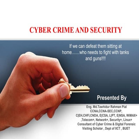 CYBER CRIME AND SECURITY