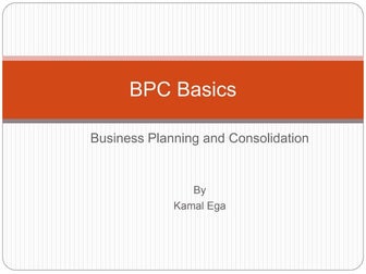 BPC 10.1 basics