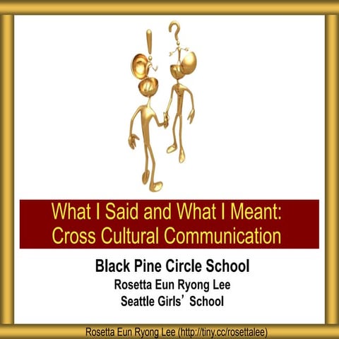Black Pine Circle School Cross Cultural Communication