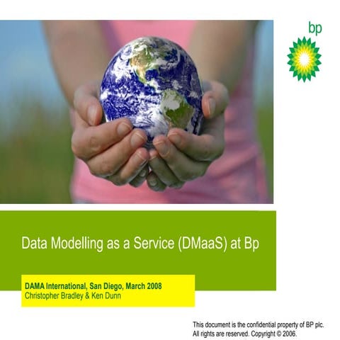 BP Data Modelling as a Service (DMaaS)