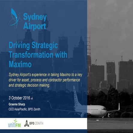 Driving Strategic Transformation with Maximo at Sydney Airport