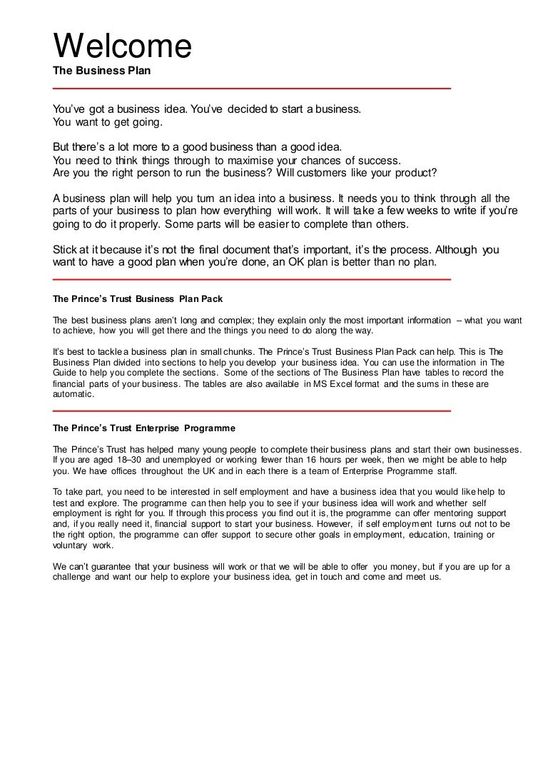 Bp business plan image