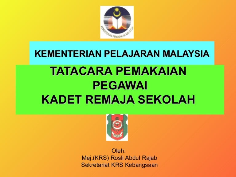 B Pemakaian Pegawai Krs Tkrs