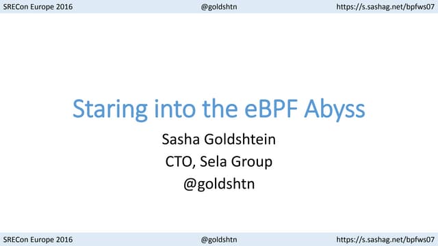 Staring into the eBPF Abyss