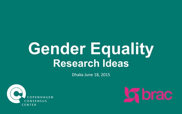 Top Ideas for Gender Equality 