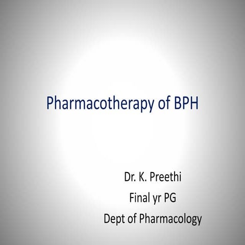 Treatment of BPH