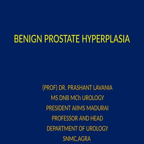 Comprehensive Overview of Benign Prostate Hyperplasia: Anatomy ...