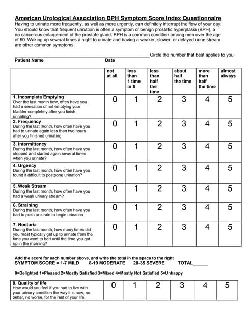 Female incontinence-questionnaire | PDF