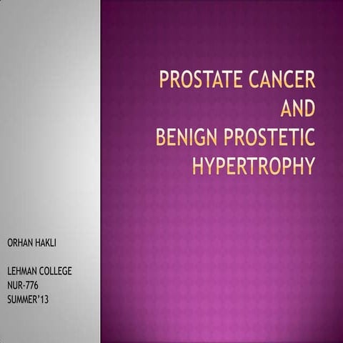 Bph and prostate cancer | PPT