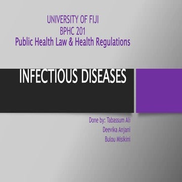 Infectious Diseases Awareness: Symptoms and Prevention Essentials | PPTX