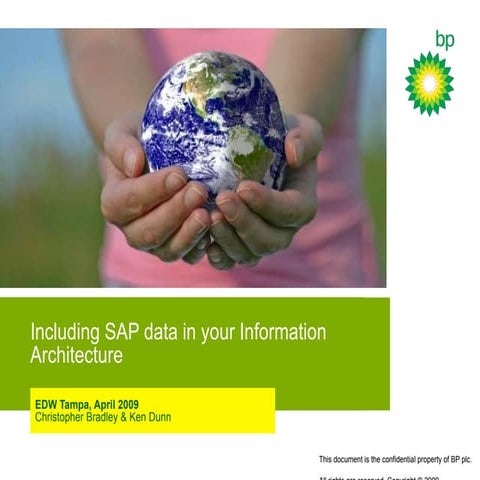 Incorporating SAP Metadata within your Information Architecture
