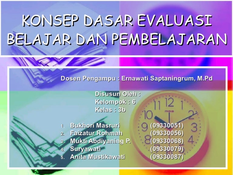 Bp konsep dasar evaluasi belajar dan pembelajaran new