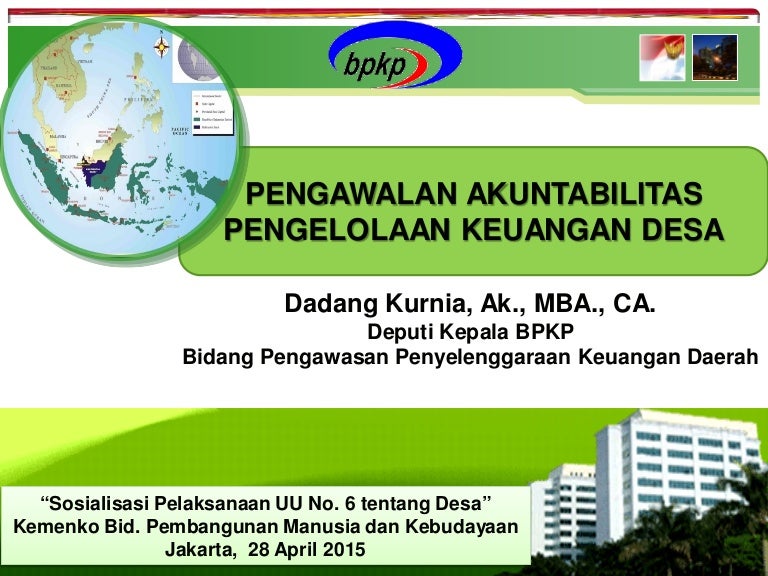 Bpkp pengawalan akuntabilitas keuangan desa