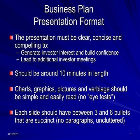 B plan ppt format