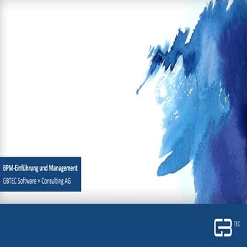 Business Process Management (BPM) Grundlagen