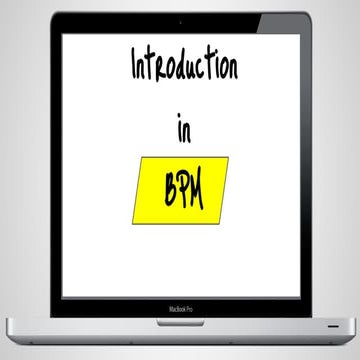 BPM for dummies