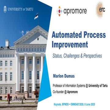 Automated Process Improvement: Status, Challenges, and Perspectives