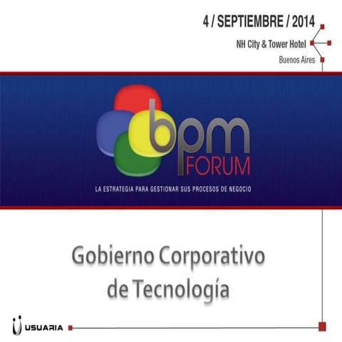 Gobierno Corporativo de Tecnología