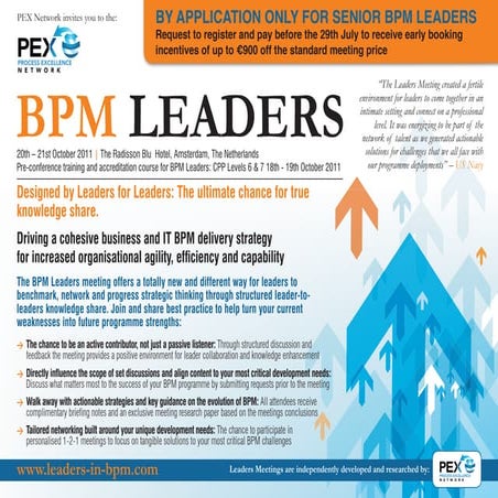 BPM Leaders Meeting