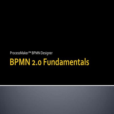 BPMN 2.0 Fundamentals