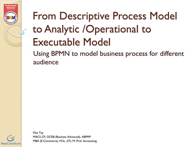BPMN Process Modeling Levels