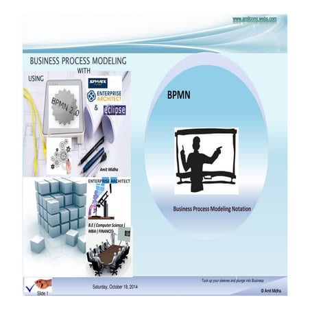 BUSINESS PROCESS MODELING USING BPMN- TRAINING WORKSHOP