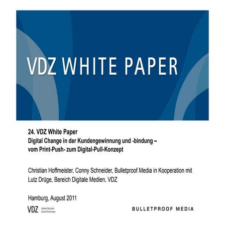 VDZ-Whitepaper: Digital Change ind er Kundengewinnung und Bindung - Preview