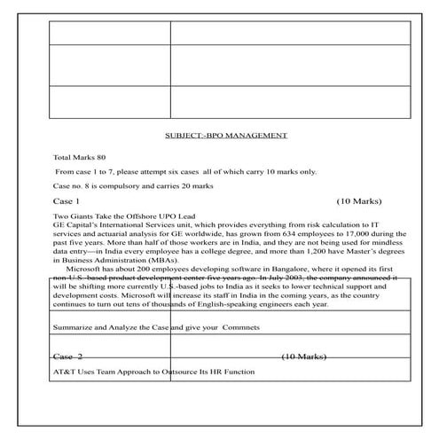 HR Outsourcing Case Study | PDF