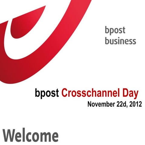 bpost crosschannel day - 22nov2012