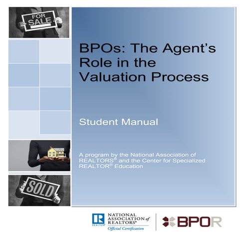 Broker price opinion instruction manual