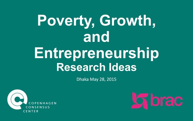 Top Ideas for Poverty, Growth, and ...