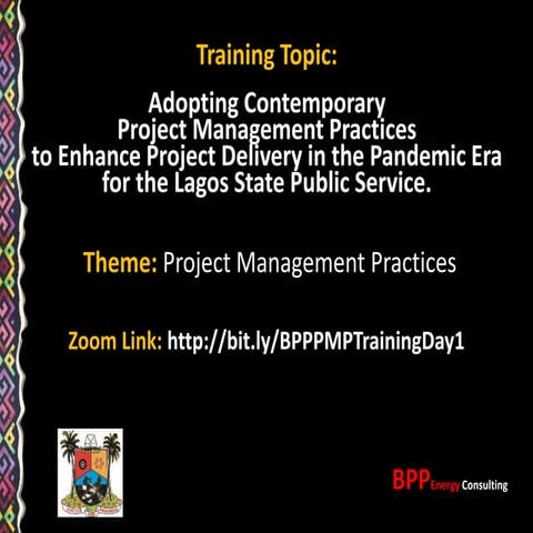 BPP Training on Project Management - Day 1