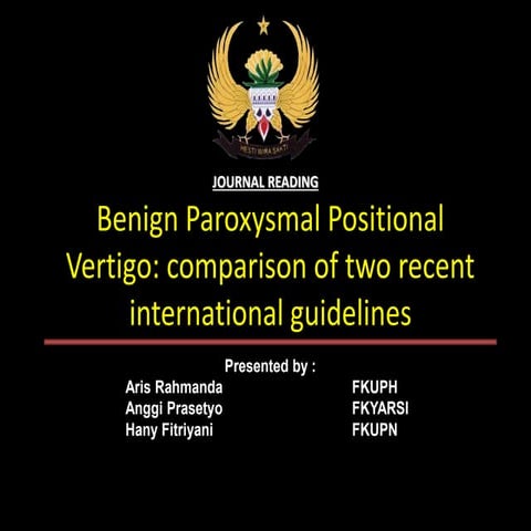 BPPVCheatSheet | PDF