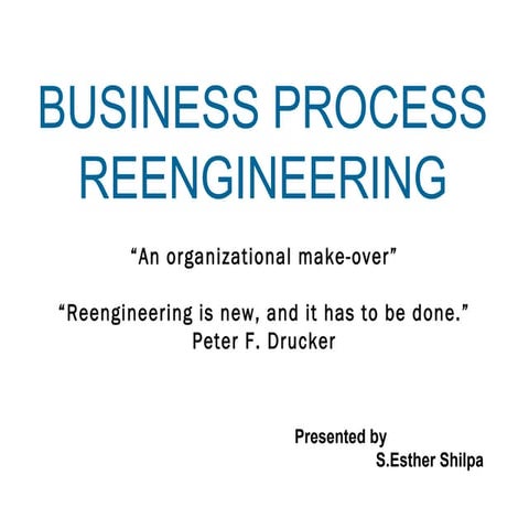 Business Process Reengineering