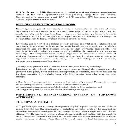Business process reengineering module  5