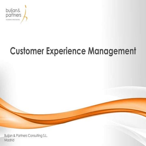 Resumen Customer Experience Management en Buljan & Partners Consulting