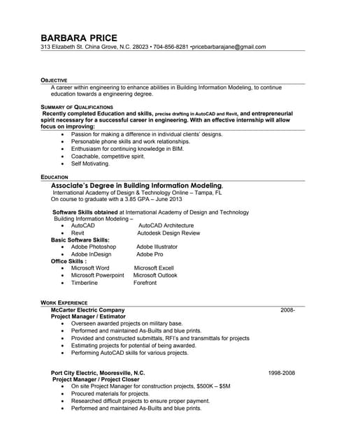 B price resume PDF - Bpriceresume 130424153012 Phpapp02 Thumbnail