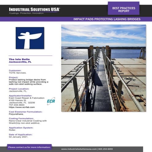 Lashing Bridge Protection w/ Impact Pads