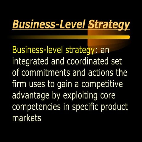 Business Strategy
