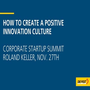 BPS "Intrapreneurship"_Swisspost