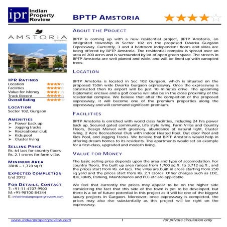 Bptp capital city_research_report | PDF