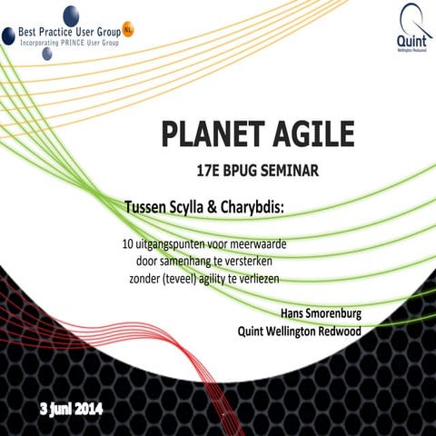 Bpug 2014 agile project mgt tussen scylla en charybdis